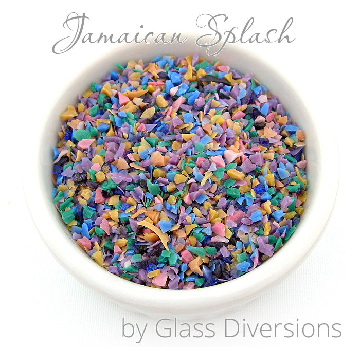 Jamaican Splash frit blend by Glass Diversions