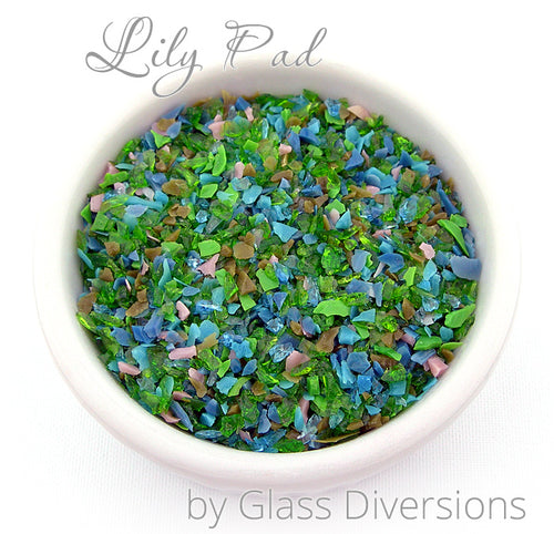 Lily Pad frit blend by Glass Diversions