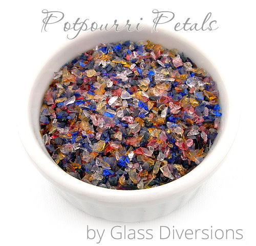 Potpourri Petals frit blend by Glass Diversions