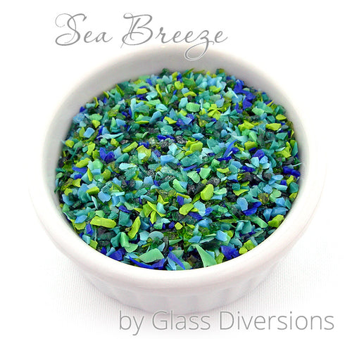 Sea Breeze frit blend by Glass Diversions