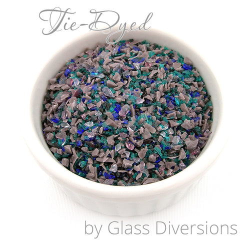 Tie Dyed frit blend by Glass Diversions